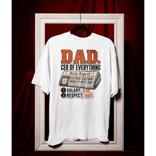 DAD CEO OF Everything oversized t-shirt design