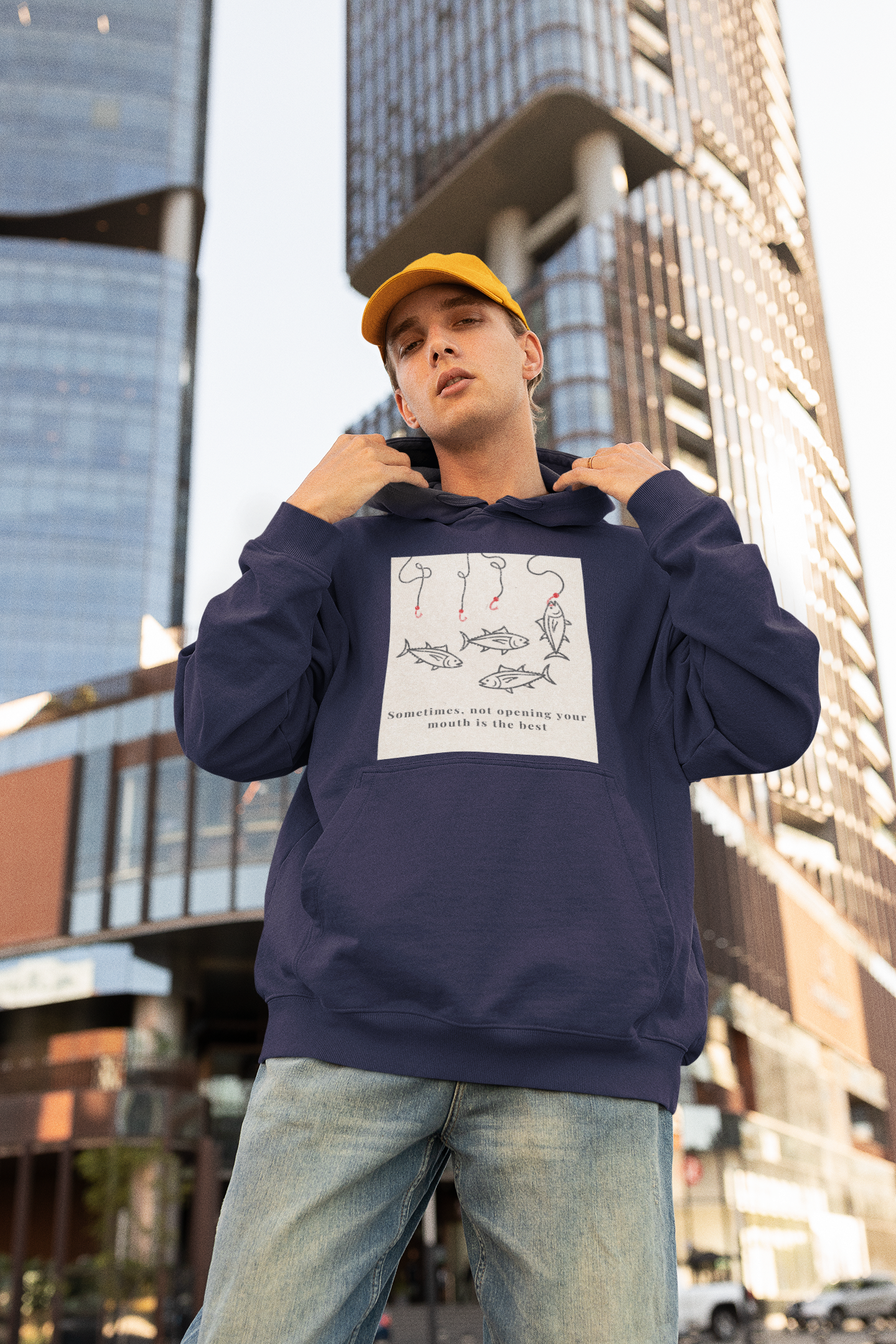 Oversized maroon unisex hoodie with aesthetic fish graphic print, Gen Z streetwear style, relaxed fit sweatshirt India