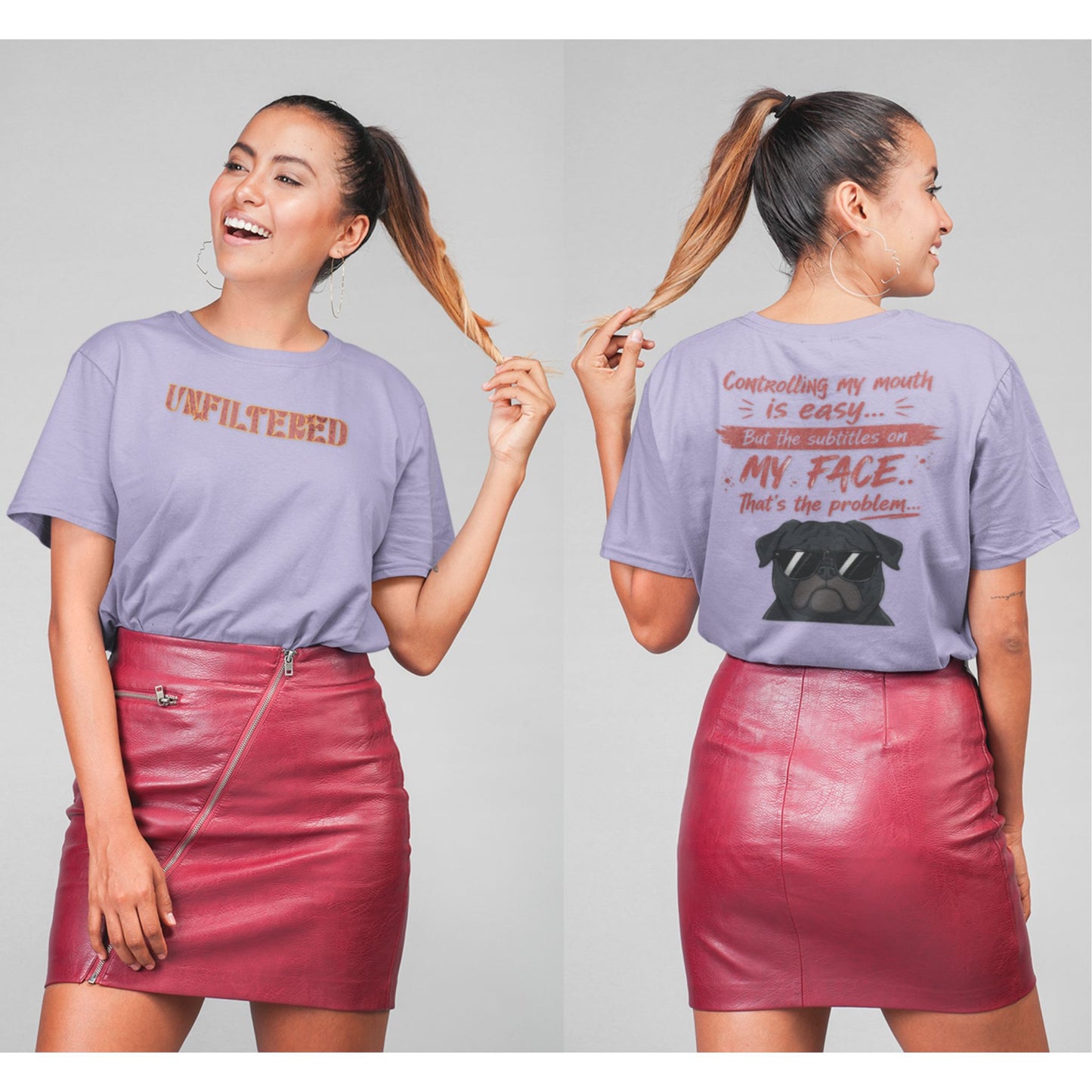 Funny oversized graphic t-shirt with sarcastic quote and cool dog design for Indian meme lovers and casual streetwear fans