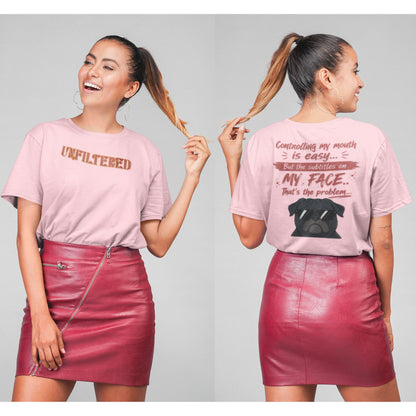 Funny oversized graphic t-shirt with sarcastic quote and cool dog design for Indian meme lovers and casual streetwear fans