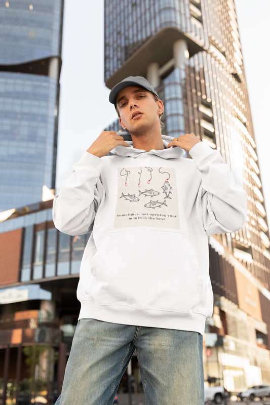Oversized maroon unisex hoodie with aesthetic fish graphic print, Gen Z streetwear style, relaxed fit sweatshirt India